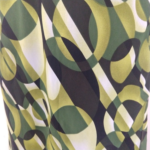 Clio Vintage Geometric Circle Pattern Skirt M - Picture 4 of 7